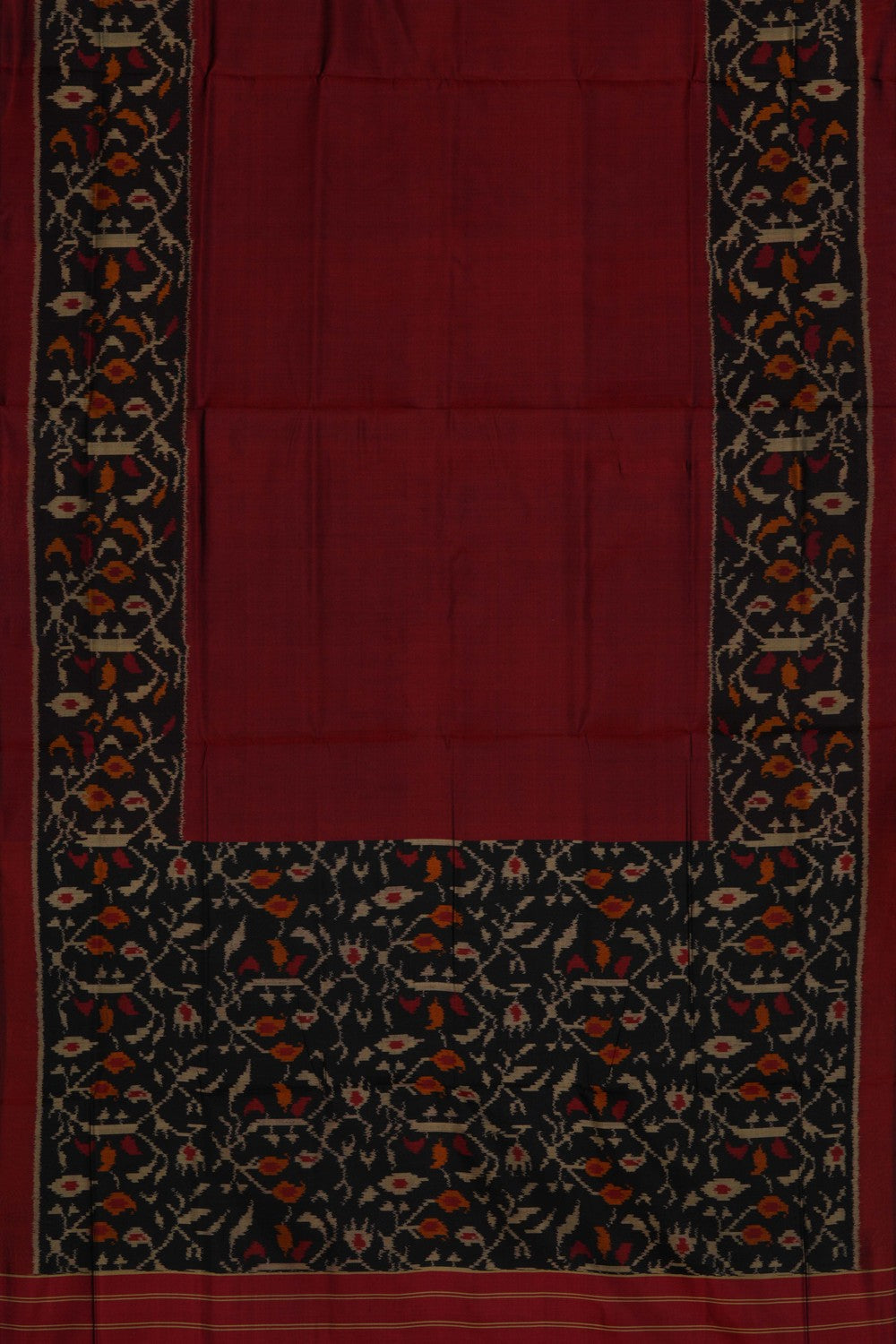 Image of Rajkot Silk Maroon Saree